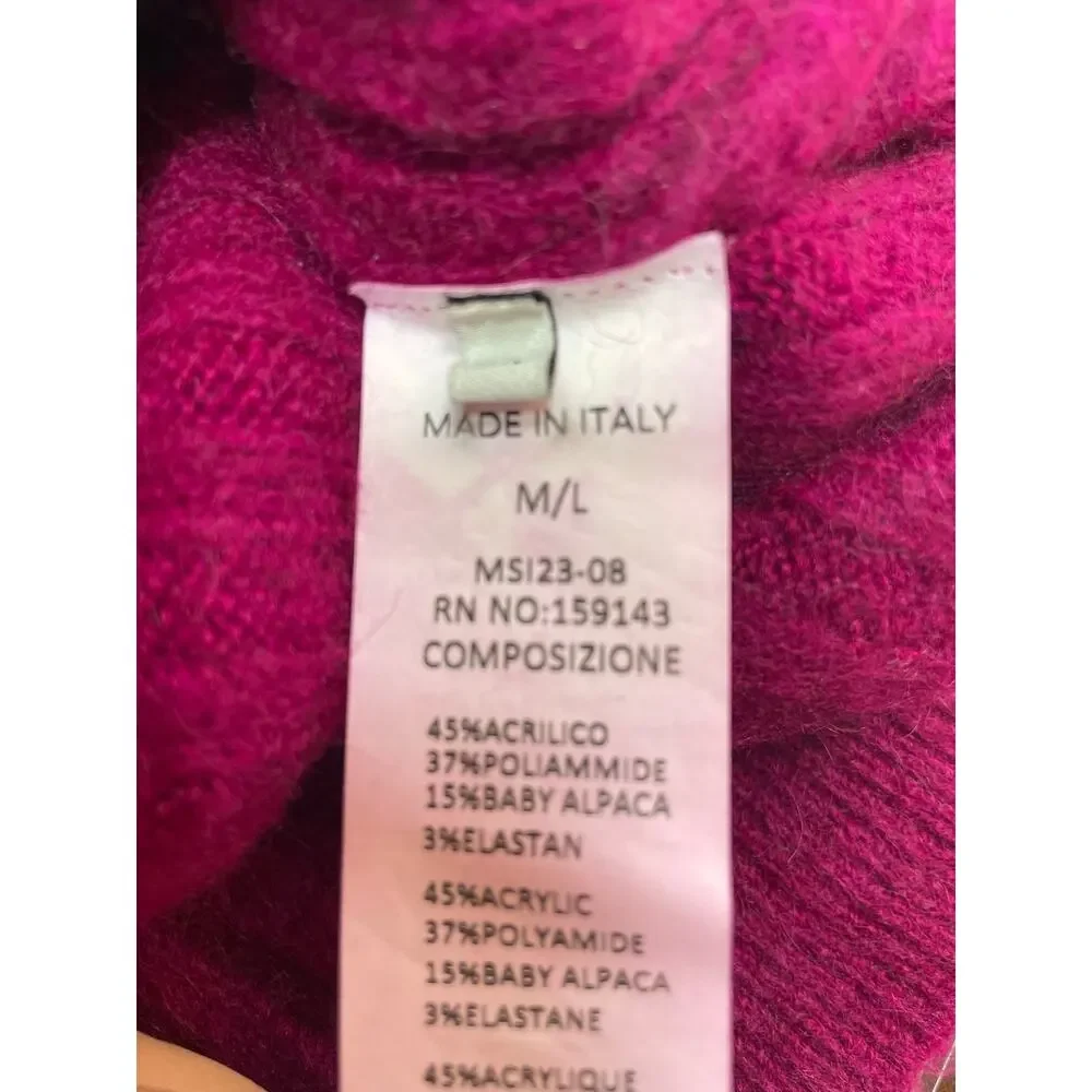 La Petite Maille FRNCH Drop Shoulder Crop Ribbed Knit Sweater